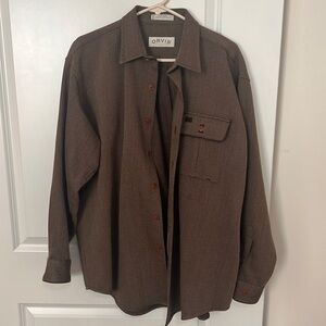Orvis Wool Heavy Button Up. Size L
